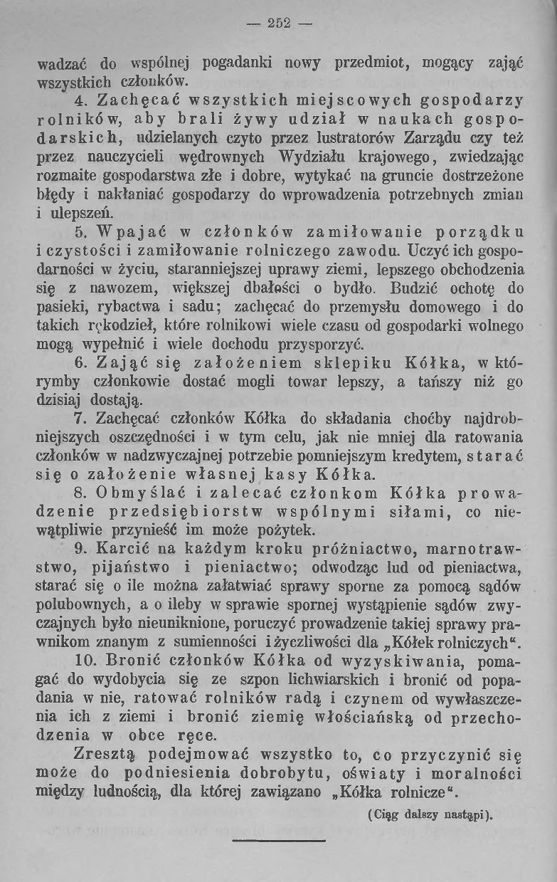 Przewodnik Kółek rolniczych 1892 nr 7  10 lat str 4a
